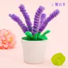 Ramo de Girasol en Maceta con Palitos Retorcidos Hechos a Mano para Niños Paquete de Materiales DIY Ramo para Raíz del Cabello Producción de Jardín de Infancia
