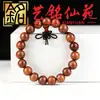 Pulseira de Madeira de Pera Amarela de Mianmar 20 Contas de Madeira Pulseira Masculina de Templo Contas de Oração Wengwan Joia de Mão Wengwan Presente
