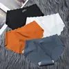 Ropa interior sin marcas de seda helada ondulada para mujer, calzones de perfil de algodón de cintura media, calzones sexys para mujer