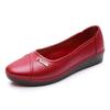 Zapatos de una sola capa para mujer para usar en exteriores, modernos, para las cuatro estaciones, zapatos casuales, planos, antideslizantes, de plástico/goma para usar en exteriores, zapatos de trabajo para madres de mediana edad
