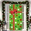 Cubierta de puerta del Grinch Navideño transfronteriza, decoración de puerta principal, colgante de puerta exterior para fiesta navideña, bandera feliz de monstruo navideño