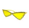 Óculos de Sol Triângulo de Diamante Feitos à Mão de Novo Produto Transfronteiriço Óculos de Sol Óculos de Sol para Festa Óculos de Moda Feminina para Festa