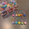 Faixa de cabelo de elástico infantil para menina, anel de cabelo elástico alto, acessórios de cabelo para meninas, não machuca o cabelo, corda de cabelo fofa, adorno de cabeça