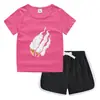 Camiseta de cuello redondo para niños, pantalones cortos, camiseta informal coreana, conjunto de camiseta interior absorbente de sudor, de caramelo, de verano 2023