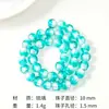 Cuentas de Doble Color Mitad Plateado Mitad Color Glaseado con Lámina de Plata Accesorios para Pulseras DIY Material para Cuentas Accesorios de Juego