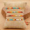 Bohemio Indio Latinoamericano Tribu Nativa Miyuki Inter Color Pulsera Pequeña con Cuentas Joyería para Parejas Geometría
