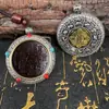 [Entrega de la Montaña Longhu] Colgante Gasto del Fantasma de la Montaña de Azufaifo Yuhua Collar de Monedas Antiguas Reales Joyería de Cobre Chismosa