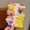 Pasador de Color Dopamina para Mujer, Pasador para Flequillo Lateral, Pinza de Pato Corazón de Chica Dulce, Pinza Lateral Linda Todo Combinación, Tocado