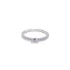 Anel Quadrado Pequeno de Diamante de Açúcar Design Simples de Nicho Europeu e Americano Anel Quadrado Ultrafino Zircônia Microincrustada Anel Super Brilhante