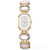 Relógio Feminino Elegante da Moda Luxo Leve Relógio de Mostrador Quadrado Relógio Feminino Temperamento Pulseira de Metal Relógio de Pulso Feminino Personalizado