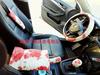 Nuevo Estilo Estampado de Vaca Anillo Interior Freno de Mano Cinturón de Seguridad de Alta Elasticidad Volante de Felpa para Coche Juego de Tres Piezas Protector de Hombro