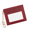 Nuevo tarjetero simple transfronterizo para mujer, monedero mini compacto y ultradelgado con cremallera, llavero, resistente al desgaste, tarjetero con múltiples ranuras para tarjetas