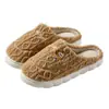 Pantuflas de Algodón para Mujer Otoño Invierno 2026 Estilo Nuevo para Interiores del Hogar Antideslizantes para el Hogar Pantuflas de Lana para Pareja Hombres Invierno