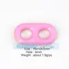 Accesorios para joyería DIY cobre puro nariz de cerdo goteando conector de doble agujero tamaño grande pequeño Rosa Rojo Rosa