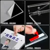 Ranura para tarjetas acrílica A4 a prueba de polvo, impermeable y a prueba de lluvia, caja de inserción, caja de exhibición para exteriores de vidrio orgánico, transparente y personalizable