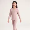 Pijamas para niños Algodón puro Conjunto de ropa y pantalones de otoño para niños Ropa interior térmica para bebés para niñas Suéter básico de algodón para niños pequeños