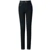 7072 Jeans Casual Novo Cintura Alta Perna Reta Mom Elástico Aparência Emagrecedora Calças Femininas para Meia-Idade Calças para Meia-Idade e Idosos