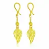 Nuevos y exquisitos aretes de oro arena para mujer, regalo para mujer, aretes para madre joven, aretes de hoja, suministro directo de comercio electrónico, venta al por mayor