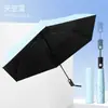 Paraguas Totalmente Automático, Paraguas Ultra Ligero Tipo Pluma, Paraguas Plegable de Vinilo con Protección Solar Seguro Anti-Rebote para Lluvia y Sol