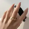 Anillo Mate de Elefante Pequeño Lindo y Divertido para Mujer, Piedra Natural Retro, Lujo Accesible, Accesorios de Anillo de Moda y Versátiles