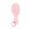 Mini bolso con colgante de peine hueco portátil para niñas, peine pequeño con hueso elástico, peine ventilado de caña alta esponjoso