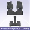 Adequado para Kia Telluride Híbrido 2027 Tapetes de Chão para Carro 3D para Todas as Estações em TPE