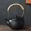 Estufa Envolvente Doméstica Tetera Hirviendo Olla Viga de Amarre Hervir Té Estilo Chino Vintage Tetera Caliente Tetera para Camping al Aire Libre Artefacto para Té Aromático