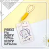 Portatarjetas de Cuello para Estudiantes, Tarjeta de Identificación, Tarjeta de Campus, Tarjeta de Comedor, Estuche Deslizante para Tarjetas, Venta al por Mayor, Portatarjetas de Identificación Unisex, Cubierta Protectora, Estuche Rígido