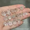 Mortero de Cristal Blanco Natural Cuentas Retorcidas en Forma de Lazo Accesorios de Cuentas Sueltas Pulsera de Cuentas Hecha a Mano para Bricolaje Accesorios de Cuentas de Buda