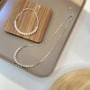 Fábrica de Origem Moda Colar de Pérolas de Alta Qualidade Feminino Celebridade da Internet Design de Nicho Joias de Prata Esterlina Colar Leve de Luxo Não Desbota