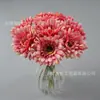 Gerberas Artificiales de Tallo Corto Flores de Seda, Artículos Más Vendidos Transfronterizos, Arreglos Florales para Decoración del Hogar, Montaje de Escena