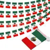 Bandera de Aficionado México Copa del Mundo 2026, Pegatinas Faciales, Set de Pegatinas de Tatuaje, Suministros para Decoración de Fiesta de Animación del Evento