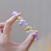 Pulseira de Cristal Natural Multi-Tesouro Amethyst Lavanda Cristal Torre Amarela Cristal Branco Flor de Cola Amarela Pulseira de Cristal para Mulheres Atacado