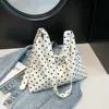 Bolso de Hombro Grande de Moda Retro con Lunares, Suave y Ligero, para Viajes Diarios, Bolso de Hombro para Mujer