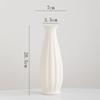 Jarrón Decorativo de Cerámica Blanca Shumen para Flores Secas Creativo Simple Moderno Sala de Estar Arreglo Floral Escritorio Adornos para Arreglo Floral