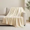 Nova manta refrescante transfronteiriça para suprimento de comércio exterior, manta de ar condicionado de cor sólida em nylon-spandex Xiyin da Temu, manta de cochilo de verão
