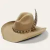 Sombrero de copa vintage de jazz occidental transfronterizo nuevo protección solar para exteriores sombrero de copa de lana pura