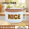 Tigela de Macarrão Instantâneo Estudante Dormitório com Tampa Estilo Japonês Aço Inoxidável 304 Isolamento Térmico Grande Capacidade Cantina Artefato de Macarrão Instantâneo