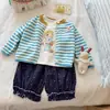 Novedad de OtoñoSuéter de Punto Bordado de Cachorro para Niños Cárdigan de Botones Camiseta Básica Nueva Tendencia de Primavera y Otoño