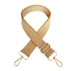 Nova Alça de Ombro Larga Jacquard Colorida com Diamantes Alça de Ombro Ajustável Transversal Alça Longa para Bolsa Feminina Acessórios de Alça