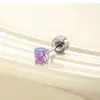 Hensen Cor Doce Gradiente Duas Cores Corte Fogos de Artifício Zircônia 4mm Unha de Osso da Orelha Perfurante de Cartilagem Fofa para Menina