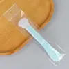 Cepillo de Silicona de Doble Extremo para Mascarillas Faciales, Raspador Limpiador Facial, Aplicador de Mascarillas de Barro, Raspador Multifuncional para el Cuidado de la Piel