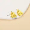 Colgante de Paz y Alegría Chapado en Oro Antiguo que Conserva el Color Accesorios para Joyería DIY Colgante de Campana Venta al por Mayor
