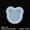 Etiqueta colgante para collar sin pulir con agujero molde para etiqueta colgante colgante de epoxy de cristal llavero colgante hecho a mano diy tarjeta de acceso