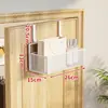 Estante de almacenamiento para colgar en la puerta con ganchos, estante de almacenamiento multicapa para detrás de la puerta del dormitorio, cesta de almacenamiento colgante sin taladro para detrás de la puerta de entrada, tipo oculto