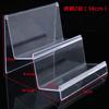 Suporte de exibição de linho de fluxo acrílico transparente plástico carteira display máscara decorativa suporte trapezoidal rack de armazenamento multicamadas