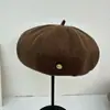 Boina de Lana Cálida Engrosada Nueva Otoño/Invierno 2026 para Mujer, Boina Octogonal Vintage, Sombrero de Calabaza Adelgazante, Moderno