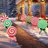 Nuevo letrero de suelo navideño con diseño de cachorro Grinch, letrero impermeable para césped de fiesta al aire libre, jardín