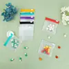 Bolsas ecológicas de EVA para pastillas en stock, Bolsas transparentes de EVA con cierre automático para joyería, Bolsas de almacenamiento con cremallera para joyería y granos de café