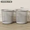 Lixeira para Sala de Estar, Quarto, Cozinha, Vaso Sanitário, Banheiro, Grande Capacidade Escritório Cesto de Papel Vazado de Plástico Sem Tampa